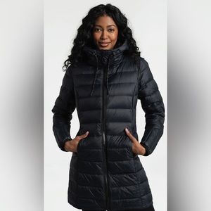 NEW Lole Claudia Down Hooded Water-Repellant Jacket Black - Size M